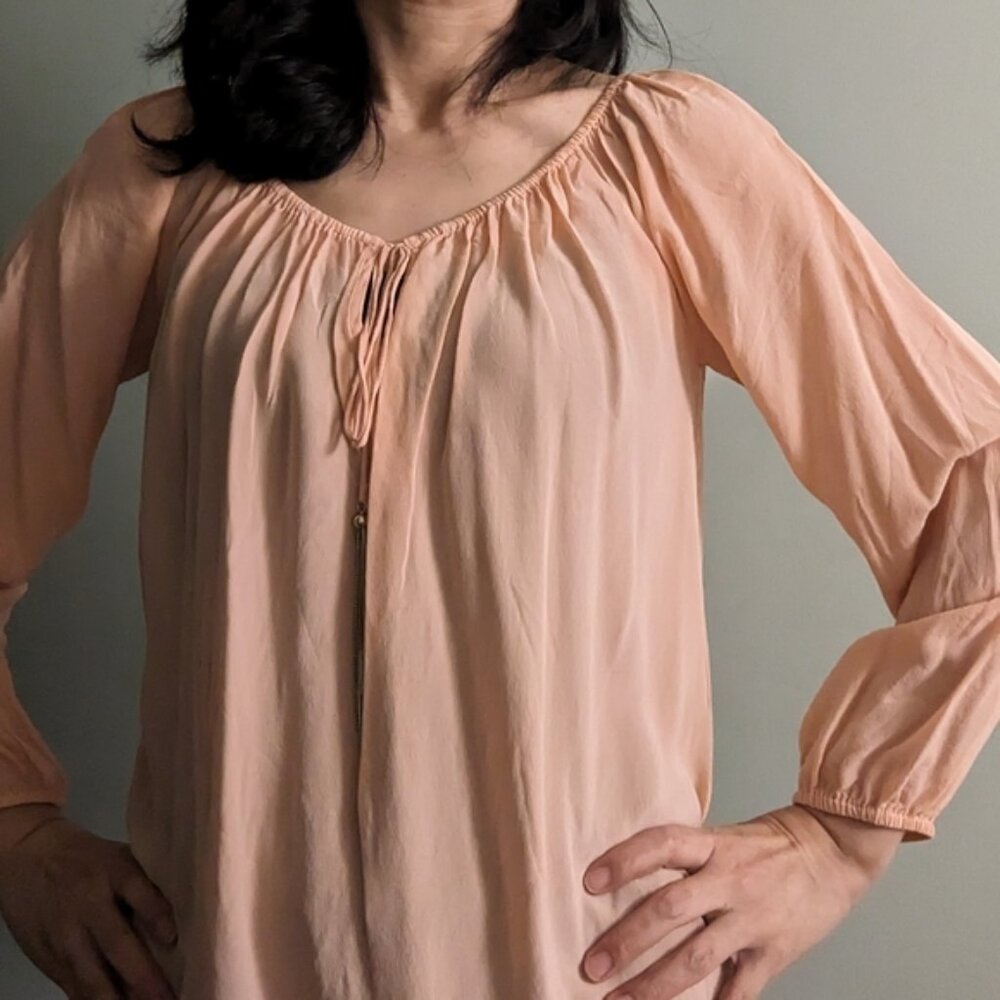 Marciano Women's Perisa Peach Silk Blouse